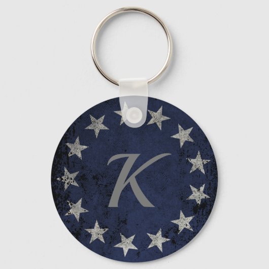 ヴィンテージベッツィロスパーソナライズされた キーホルダー (正面)