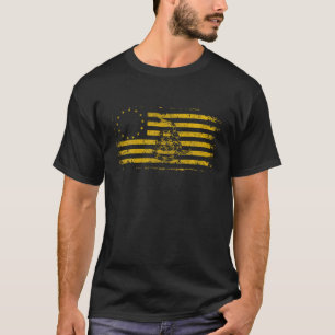 ヴィンテージベッツィロス国旗13コロニーガズデン国旗S Tシャツ
