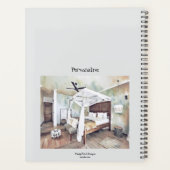 ヴィンテージベッドルームデコールホープ引用文ジャーナル プランナー手帳 (裏面)