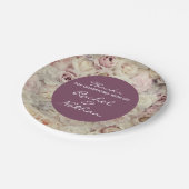 ヴィンテージベッド結婚オブバラ紙プレート ペーパープレート (アングル)