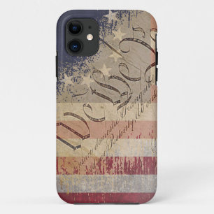 ヴィンテージベツィーロスアメリカン旗 iPhone 11 ケース