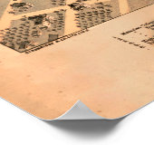 ヴィンテージベツレヘムPAの絵図(1878) ポスター (角)