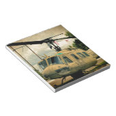 ヴィンテージベトナムエラUh-1ホイー軍隊ヘリコプター ノートパッド (アングル)