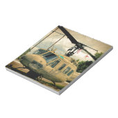 ヴィンテージベトナムエラUh-1ホイー軍隊ヘリコプター ノートパッド (回転)