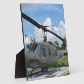 ヴィンテージベトナムUh-1ホイー軍隊ヘリコプター フォトプラーク (側面)