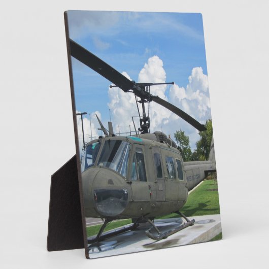 ヴィンテージベトナムUh-1ホイー軍隊ヘリコプター フォトプラーク (側面)