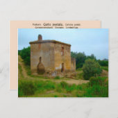 ヴィンテージベナン焼け落ちた農家 ポストカード (正面/裏面)