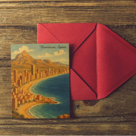 ヴィンテージベニドルムコスタブランカスペイントラベル ポストカード