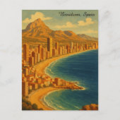 ヴィンテージベニドルムコスタブランカスペイントラベル ポストカード (正面)