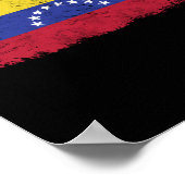 ヴィンテージベネズエラ国旗のプライド ポスター (角)