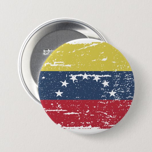 ヴィンテージベネズエラ国旗 缶バッジ (正面&裏面)