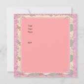 ヴィンテージベビシャワーピンクブルー 招待状 (裏面)