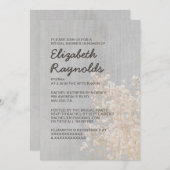 ヴィンテージベビーの息のブライダルシャワー招待状 招待状 (正面/裏面)