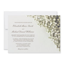 ヴィンテージベビーの息の結婚式招待状