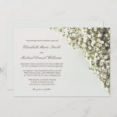 ヴィンテージベビーの息の結婚式招待状 招待状 (正面/裏面)