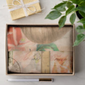 ヴィンテージベビーはがきデコページティッシュペーパー 薄葉紙 (ギフト)