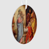 ヴィンテージベビーイエスと三王 オーナメント (正面)