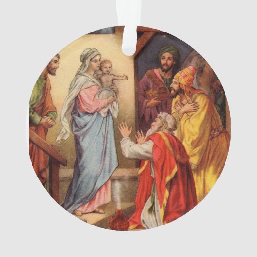 ヴィンテージベビーイエスと三王 オーナメント (裏面)