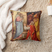 ヴィンテージベビーイエスと三王 クッション (ブランケット)