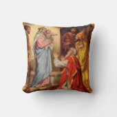 ヴィンテージベビーイエスと三王 クッション (正面)