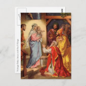 ヴィンテージベビーイエスと三王 ポストカード (正面/裏面)