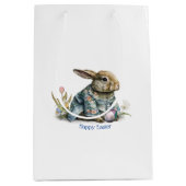 ヴィンテージベビーイースターバニー抱き枕 ミディアムペーパーバッグ (正面)