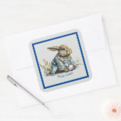 ヴィンテージベビーイースターバニー スクエアシール (封筒)