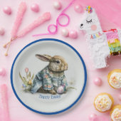 ヴィンテージベビーイースターバニー ペーパープレート (パーティー)