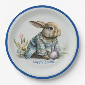 ヴィンテージベビーイースターバニー ペーパープレート (正面)