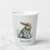 ヴィンテージベビーイースターバニー 紙コップ (裏面)