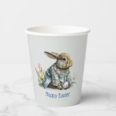 ヴィンテージベビーイースターバニー 紙コップ (正面)