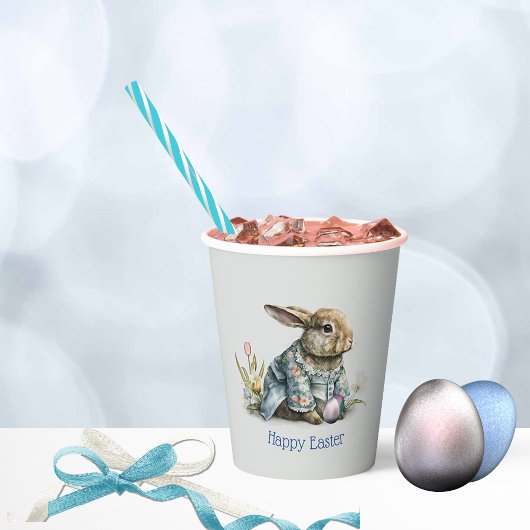 ヴィンテージベビーイースターバニー 紙コップ