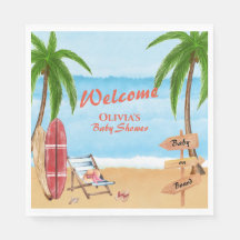 ヴィンテージベビーオンボードサーフィンベビーシャワーウェルカム