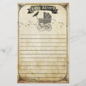 ヴィンテージベビーカーのハロウィーンベイビーシャワーアドバイス (正面)