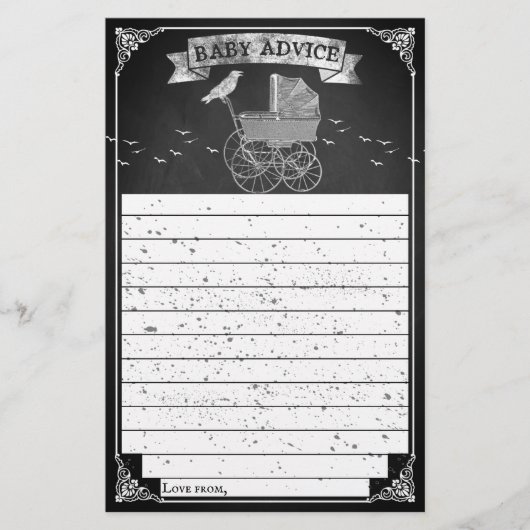 ヴィンテージベビーカーのハロウィーンベイビーシャワーアドバイス (正面)