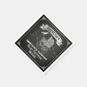 ヴィンテージベビーカーのハロウィーンベイビーシャワー スタンダードカクテルナプキン (角)