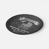 ヴィンテージベビーカーのハロウィーンベイビーシャワー ペーパープレート (アングル)