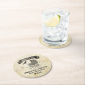 ヴィンテージベビーカーのハロウィーンベイビーシャワー ラウンドペーパーコースター (インサイチュ)