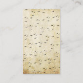 ヴィンテージベビーカーのハロウィーンベビーシャワーおむつ エンクロージャーカード (裏面)