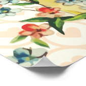 ヴィンテージベビーガールのメールボックスパーソナライズされた誕生 ポスター (角)