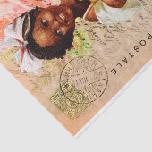 ヴィンテージベビーガールはがきデコペティッシュペーパー 薄葉紙 (詳細)