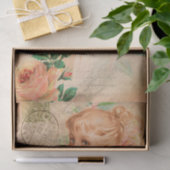 ヴィンテージベビーガールはがき切り 薄葉紙 (ギフト)