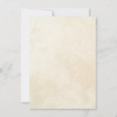 ヴィンテージベビーガールシャワー招待状 招待状 (裏面)