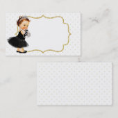 ヴィンテージベビーガールプリンセス名刺 名刺 (正面/裏面)