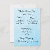 ヴィンテージベビーガールベビーシャワー招待状 招待状 (裏面)