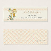 ヴィンテージベビーガールメールボックスベビーシャワーメッセージカード (正面&裏面)