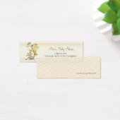 ヴィンテージベビーガールメールボックスベビーシャワーメッセージカード (デスク)