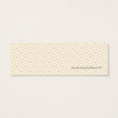 ヴィンテージベビーガールメールボックスベビーシャワーメッセージカード (裏面)