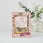 ヴィンテージベビーガール到着案内の写真 案内ポストカード (スタンド正面)