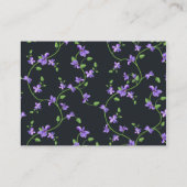 ヴィンテージベビーガール赤ちゃんシャワーおむつラッフル エンクロージャーカード (裏面)